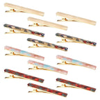 Cobahom 12 Pack Thick Hair Duckbill Metal Duck Teeth Hair Clips for Women - Chic Tortoise Shell Hair Pins in Red, White, Blue, and Pink (2.36 Inch)