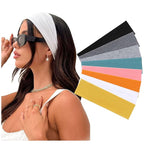 DRESHOW 8 Pack Sports Headbands for Women Non-Slip Stretchy Fashion HairBand Curly Hair Headband Soft Hair Accessories for Daily Wear Workout Yoga Running