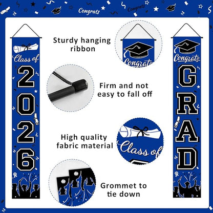 Graduation Decorations 2026 Porch Banner, Graduation Banner Class of 2026 - Image 2