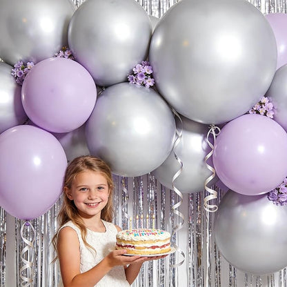32Pcs Pearl Silver Big Balloons 18 Inch - Image 7