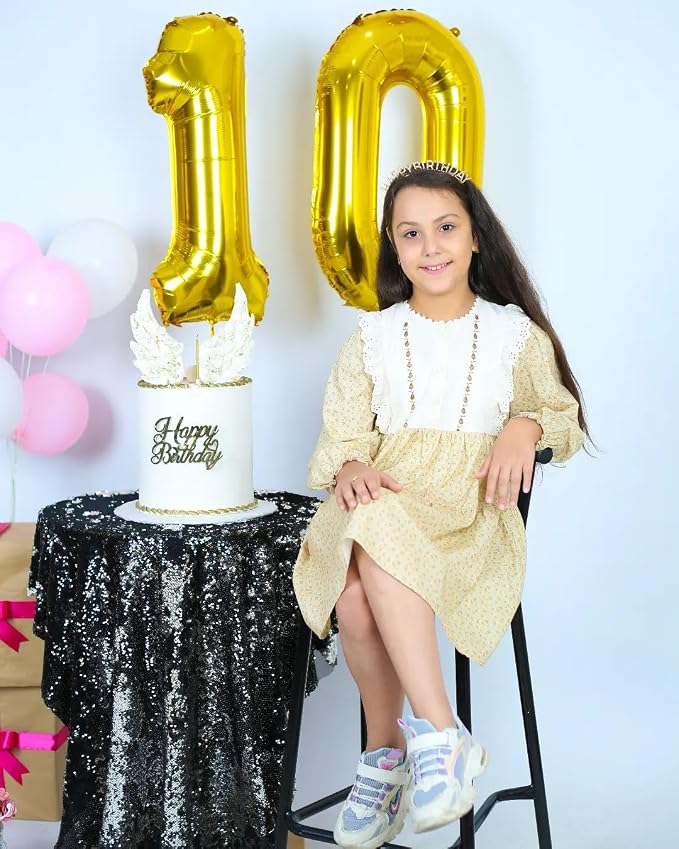 Gold 10 Balloon - Image 3
