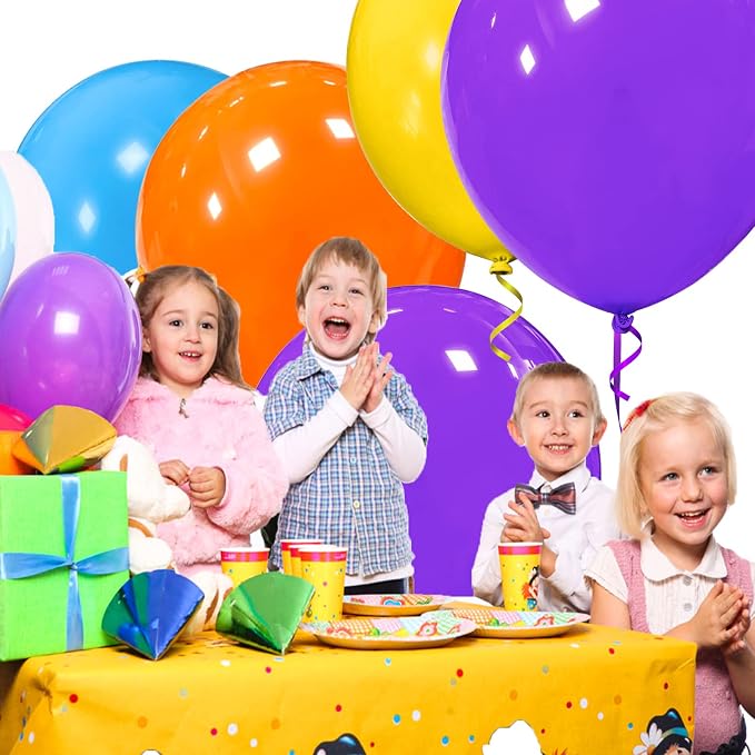 Purple Balloons 18 Inch 12 Pack Large Latex Party Balloons Round Helium Balloon - Image 4