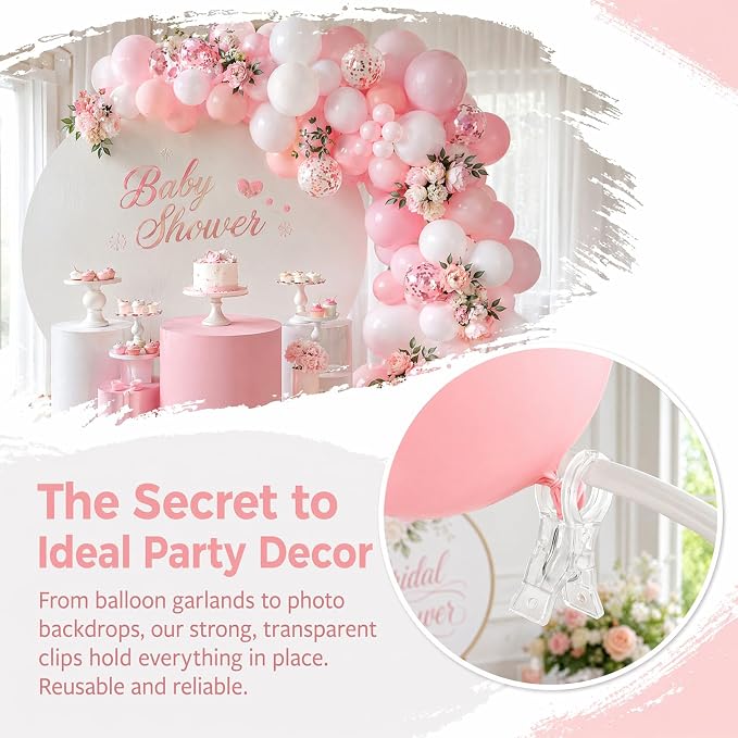 10 Pack Balloon Arch Clips, Clips - Image 3