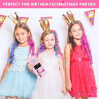 10 Color New Hair Chalk Comb Temporary Bright Hair Color Dye for Kids,Washable Hair Chalk Girls New Year Birthday Cosplay DIY(Dark Blue&Blue&Green&Purple&Brown&Pink&Orange&Red&Dark Green&Yellow)