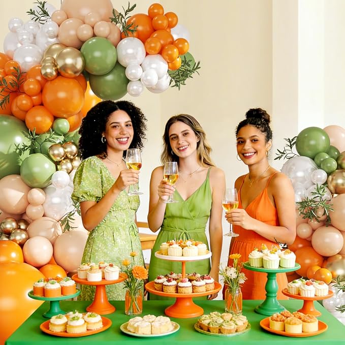 Orange and Green Balloon Arch kit - Image 5