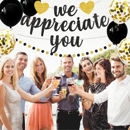 We Appreciate You Banner Thank You Party Decoration Supplies Employee - Image 5