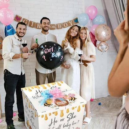 AmazingSpark 28in Giant Gender Reveal Gift Box - Image 4