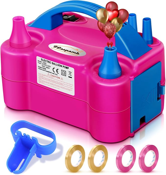 FLSEPAMB Balloon Pump, Electric Balloon Pump, Portable Dual Nozzles Electric by FLSEPAMB