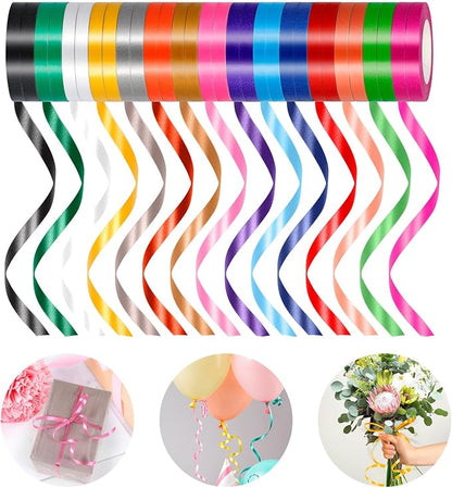 30 Rolls Curling Ribbons, 15 Colors Balloon Ribbon Gift Wrapping Ribbons by YOTHORN