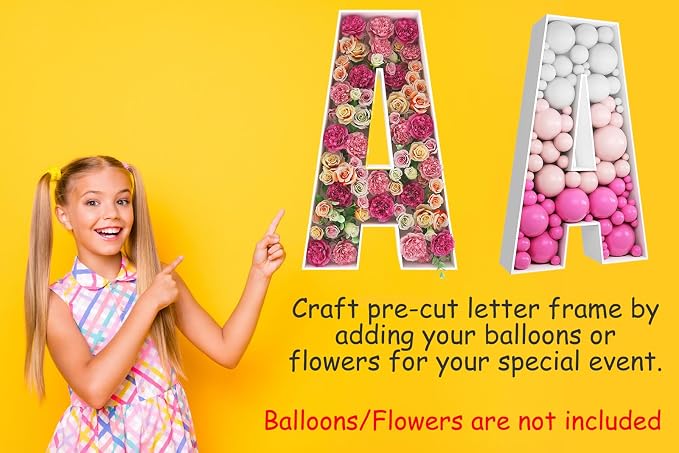 2FT Letter Z Mosaic Balloon Frame Letter DIY Fillable Letters Kit - Image 5