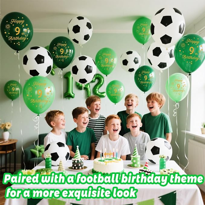 Soccer Balloons 7th Birthday Decorations - Image 5