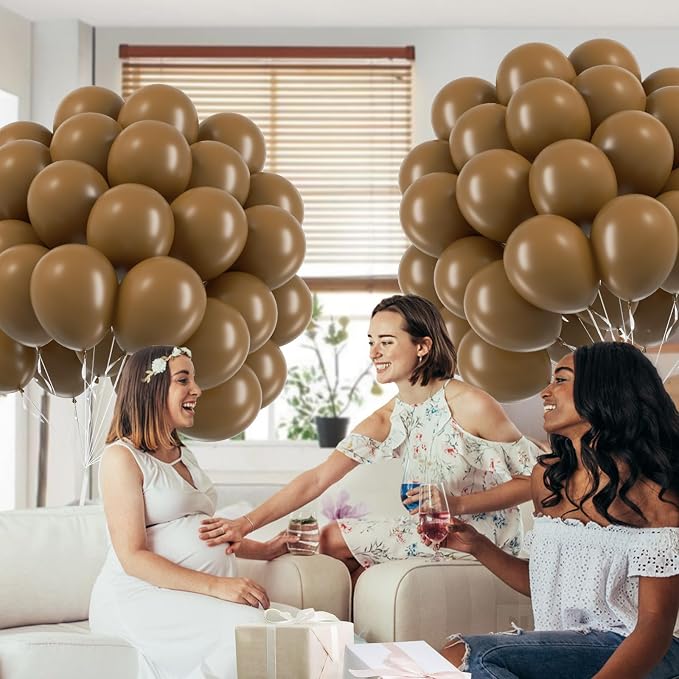 Brown Balloons 12 inch, Baby Shower, Anniversary Party Decorations - Image 4