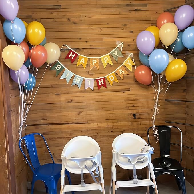 Boho Rainbow Balloon, Colorful Balloons Retro Dusty Baby Orange Blue Dark Light - Image 7