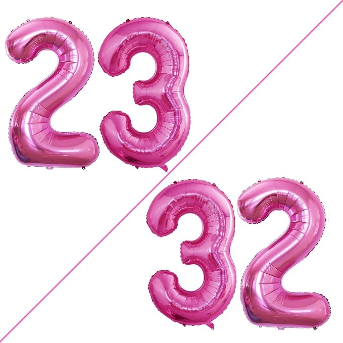 Number 23 Balloons for 23rd Birthday Party Decorations, 42 Inch Jumbo Foil by GOER