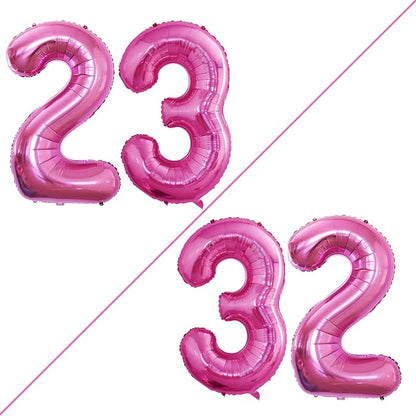 Number 23 Balloons for 23rd Birthday Party Decorations, 42 Inch Jumbo Foil by GOER
