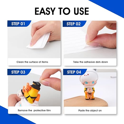 AROIC 1000 Pcs Double Sided Sticky Dots, Strong Adhesive Gel Double Sided Tape - Image 4
