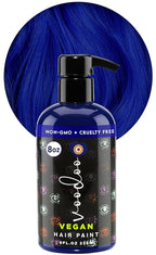 MOEHAIR Semi-Permanent Hair Color | Dark Blue Hair Dye 8 Oz | No Ammonia, Sulfate or Paraben | Vegan & Cruelty-Free | Voodoo Serenity Blue Hair Color | Gentle, Intermixable & Washable | All Hair Types