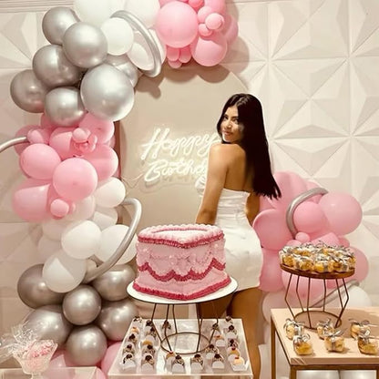 Pink and Silver Balloon - Image 6