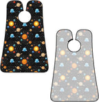 Men's Shaving Accessory Solar System Galaxy Space Planet Black, Waterproof Beard Apron with Hair Catcher & Suction Cups
