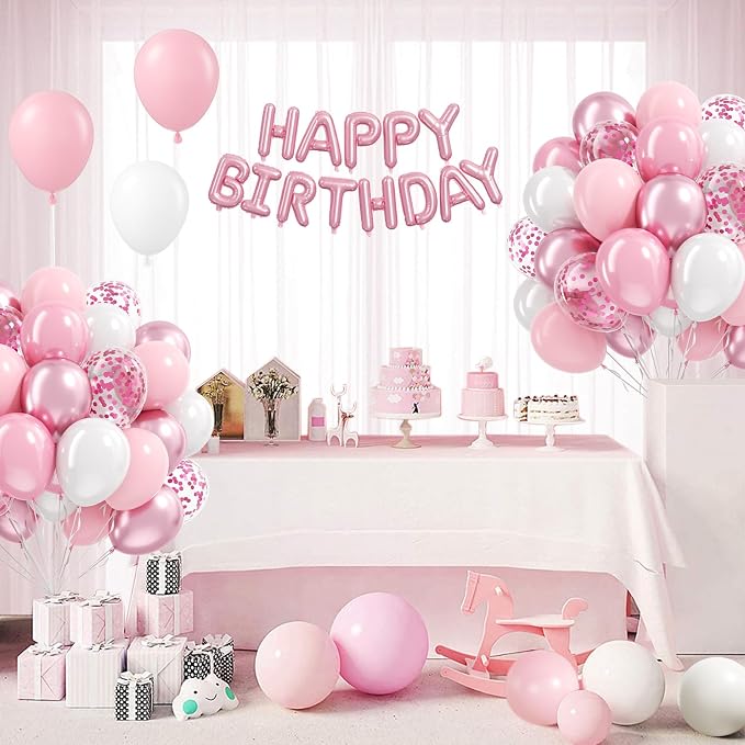 Light Pink and White Balloons - Image 7