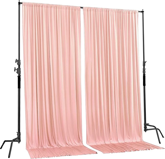 AK TRADING CO. 10 feet x 10 feet Polyester Backdrop Drapes Curtains Panels - Image 3