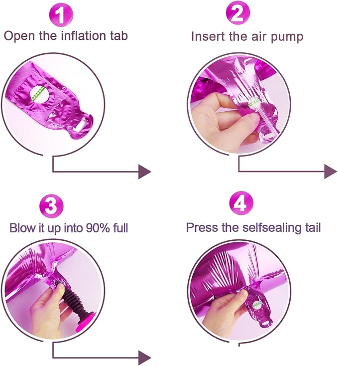 Rosy Purple 0 Balloon - Image 6