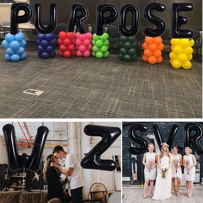 TONIFUL 40 Inch Large Black Z Letter Balloon - Image 6