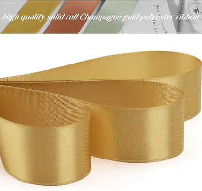 Nsilu 1 inch Champagne Gold Ribbon - Image 4
