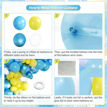 Cartoon Sponge Balloon Garland Arch Kit - Image 5