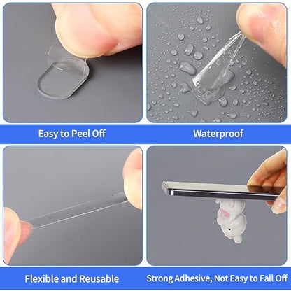 JANYUN 560 Pcs Adhesive Sticky Dots, Mounting Putty Clear Sticky Tack Tape | - Image 3