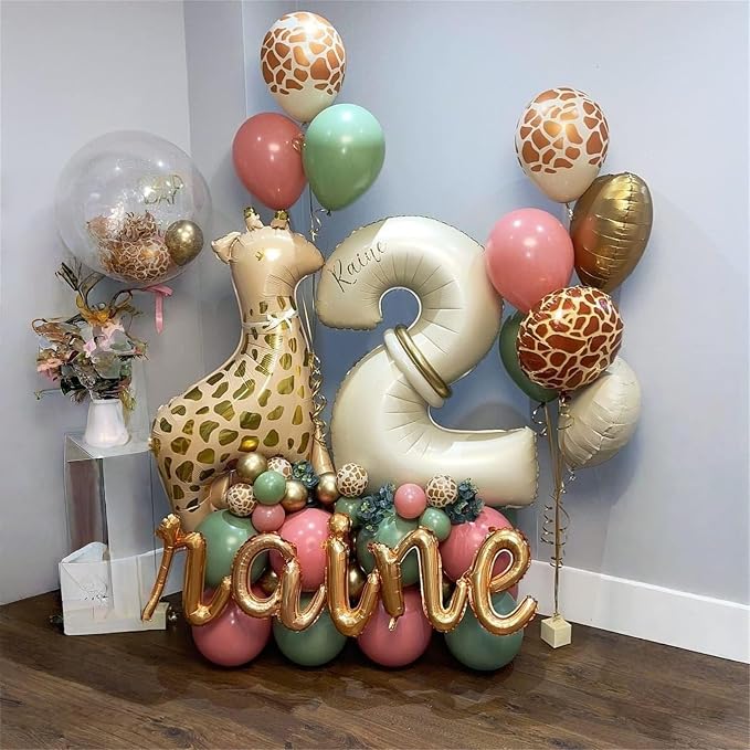 40 Inch Beige Number 1 Balloon for 1st Birthday Decoration, Large Self - Image 9