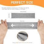 Workout Headbands for Women Non Slip - 8PCS Elastic Sport Head Bands for Women's Hair, Sweat Headband for Athletic Yoga Running Gym