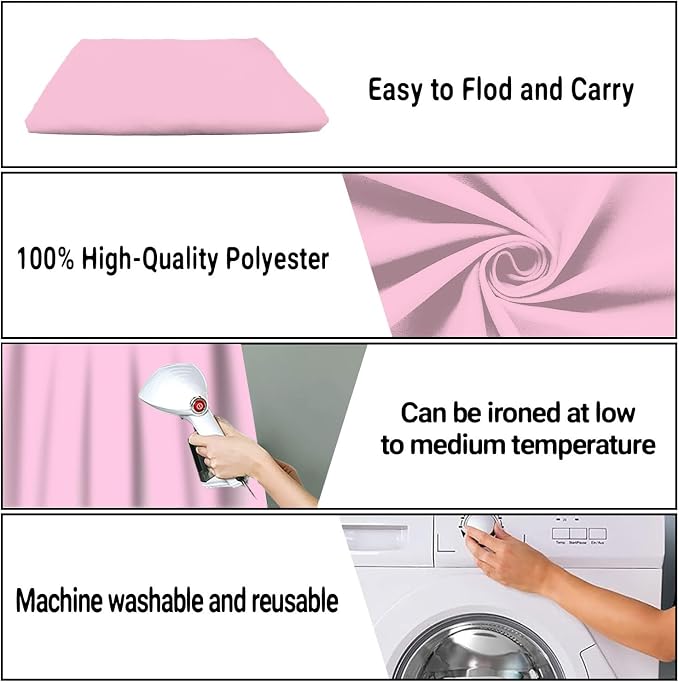 Pink Photography Backdrop for Photoshoot, Fabric 8x10ft | Polyester Studio - Image 7