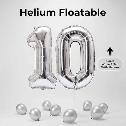 YPSelected 32 Inch Large Foil Helium Number Balloon Birthday Wedding Party 0-9 - Image 5
