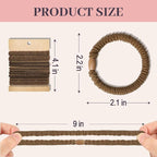 JIIRS 10PCS Boho Hair Ties,Elastic Bracelets,Elastic Hair Ties, Hair Bands For Ponytails,Ponytail Holder for Thick or Thin Hair,Boho Hair Bracelets No-Damage For Daily Life, Sport, Working(Set2)