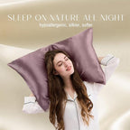 ZIMASILK 100% Pure Mulberry Silk Pillowcase for Hair and Skin Health,Soft and Smooth,Both Sides Premium Grade 6A Silk,600 Thread Count,with Hidden Zipper,1pc (Queen 20''x30'',Dark Mauve)