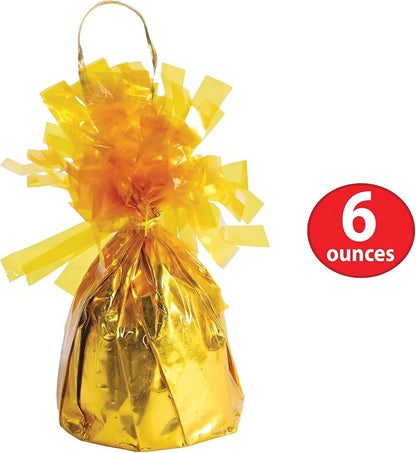 Beistle Metallic Wrapped Balloon Weight – 6 Pack, Party Decoration Accessories - Image 2