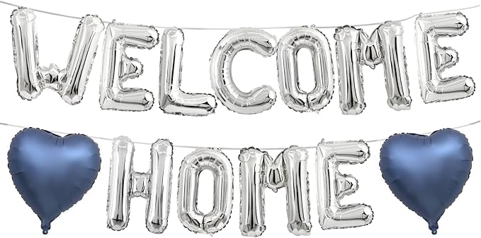 Welcome Home Balloons, Welcome Home Decorations by Xinvery