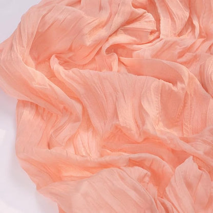 Cheesecloth Table Runner Summer Boho Wedding Birthday Party Home Decor | Coral - Image 2