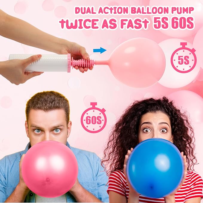 16 Pcs Handheld Balloon Air Pump Inflator Air Pump - Image 5