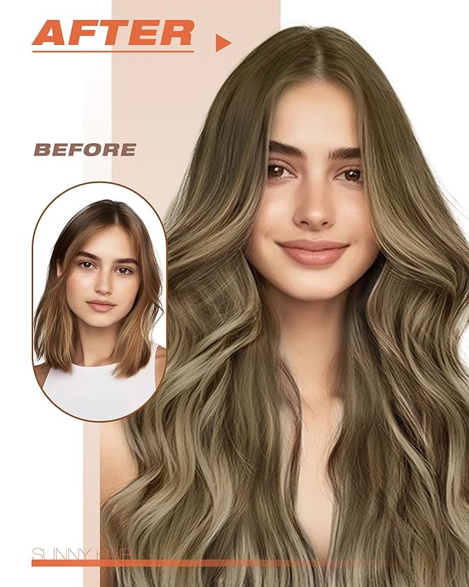 Sunny Hair Tape in Hair Extensions Human Hair 12 Inch Hair Extensions Real Human Hair Tape in Extensions for Women Cool Brown to Light Brown Balayage Blonde Invisible Remy Hair Skin Weft 20Pcs 30g