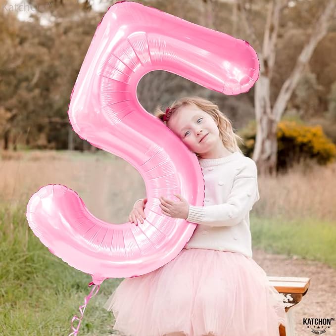 KatchOn Pink 5 Balloon - Image 4