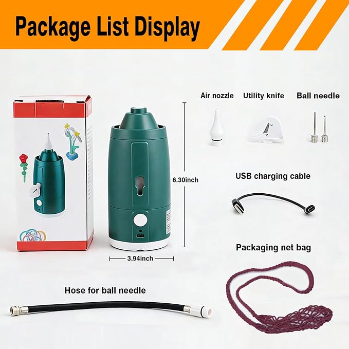 Rechargeable Cordless Portable Electric Balloon Pump - Image 4