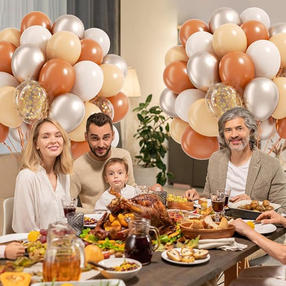 60pcs Fall Balloons 12inch, Thanksgiving Balloons - Image 4