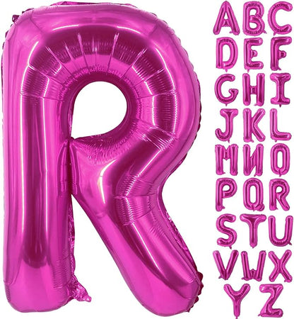 Lovoir 40 Inch Large Hot Pink Letter R Balloons Big Size Jumbo Mylar Foil by Lovoir
