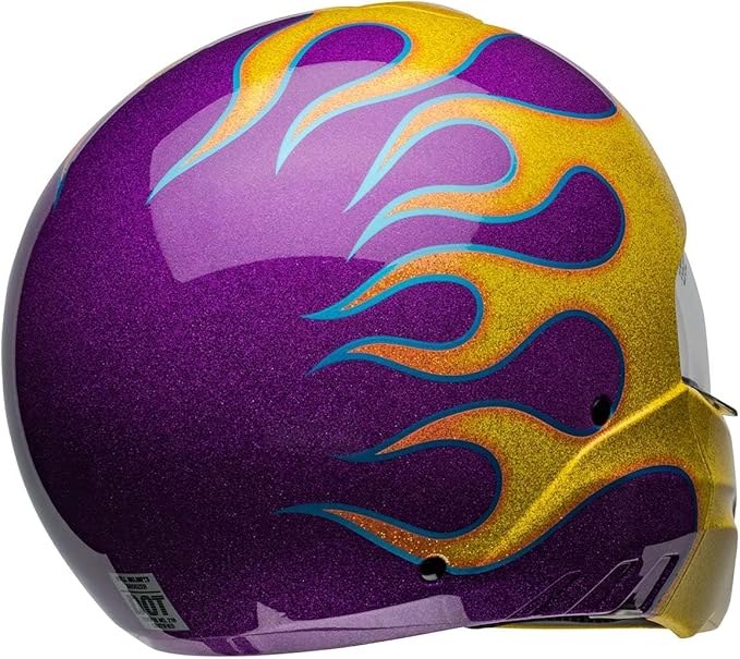 Bell Broozer Helmet (Gloss Ignite Purple/Yellow - X-Large)