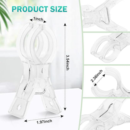 20 Pack 3.5" Spring Clamps, Backdrop Clips Clamps, Heavy Duty Balloon Arch - Image 2