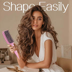 Curly Hair Brush,Curl Defining Brush for Effortlessly Defined Curls & Waves,Vented Hair Brush for Wet & Dry Hair,Women and Men,Reduces Frizz (Pink)