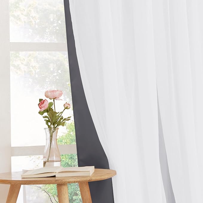 PONY DANCE Double Layer Curtains, 52 by 84 inches - Image 5