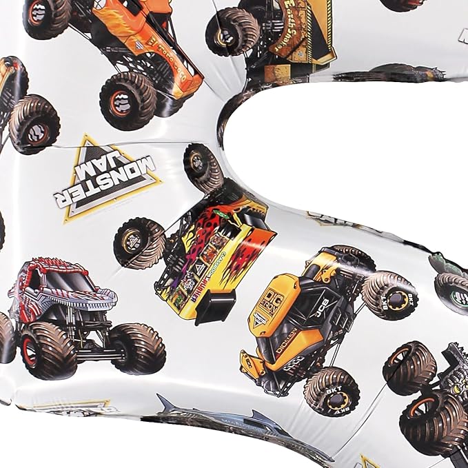 Toyland® 26" Monster Jam™ Number 5 Foil Balloon - Image 3